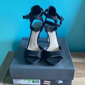 Vince Camuto heels black shimmer, size 9
